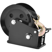 Hand Winch, 725.7 kg Pulling Capacity, Boat Trailer Winch Heavy Duty Rope Crank with 10 m Polyester Strap and V952-CYSDJP1600BDKMHDEV0