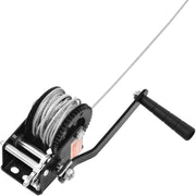 Hand Winch, 362.8 kg Pulling Capacity, Boat Trailer Winch Heavy Duty Rope Crank with 10 m Steel Wire Cable V952-CYSDJP800BG0IYPD8V0