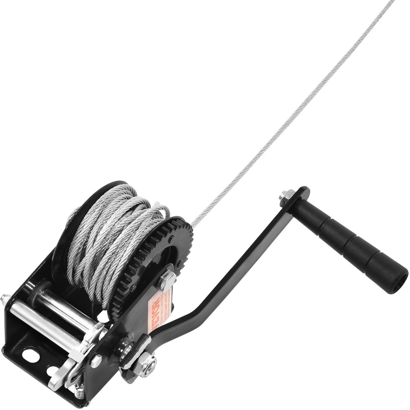 Hand Winch, 362.8 kg Pulling Capacity, Boat Trailer Winch Heavy Duty Rope Crank with 10 m Steel Wire Cable V952-CYSDJP800BG0IYPD8V0