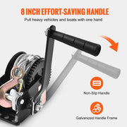 Hand Winch, 362.8 kg Pulling Capacity, Boat Trailer Winch Heavy Duty Rope Crank with 10 m Steel Wire Cable V952-CYSDJP800BG0IYPD8V0