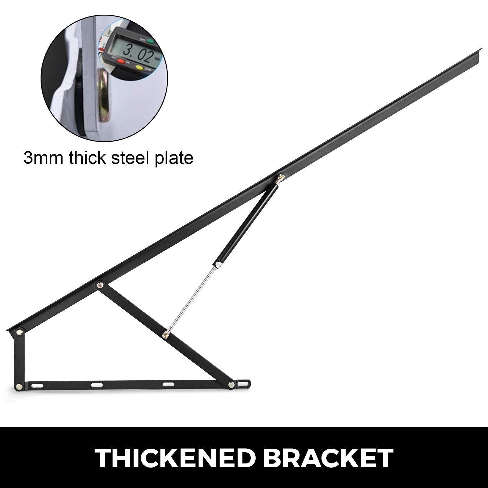 Pair of 5FT Pneumatic Mechanism Heavy Duty Gas Spring Kit for Box Bed Sofa Storage Space Saving DIY Project V952-CYSJQB15000000001V0