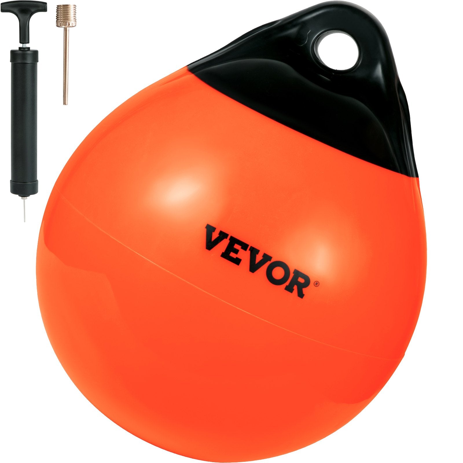 Boat Buoy Balls, 15"" Diameter Inflatable Heavy-Duty Marine-Grade PVC Marker Buoys, Round Boat Mooring Buoys, V952-CYXBCSB15INCH749JV0