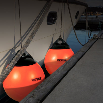 Boat Buoy Balls, 15"" Diameter Inflatable Heavy-Duty Marine-Grade PVC Marker Buoys, Round Boat Mooring Buoys, V952-CYXBCSB15INCH749JV0