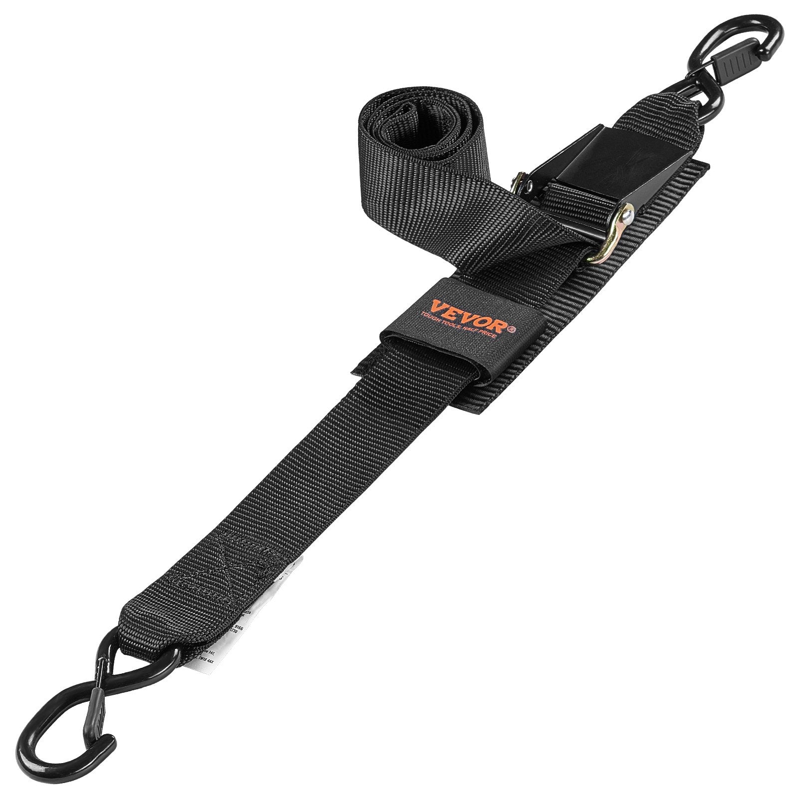 Retractable Ratchet Straps, 5.08 cm x 121.92 cm Ratchet Tie Down Straps with Security Lock S Hooks, 2 Pack V952-CYXJD2INCH4FUR48CV0