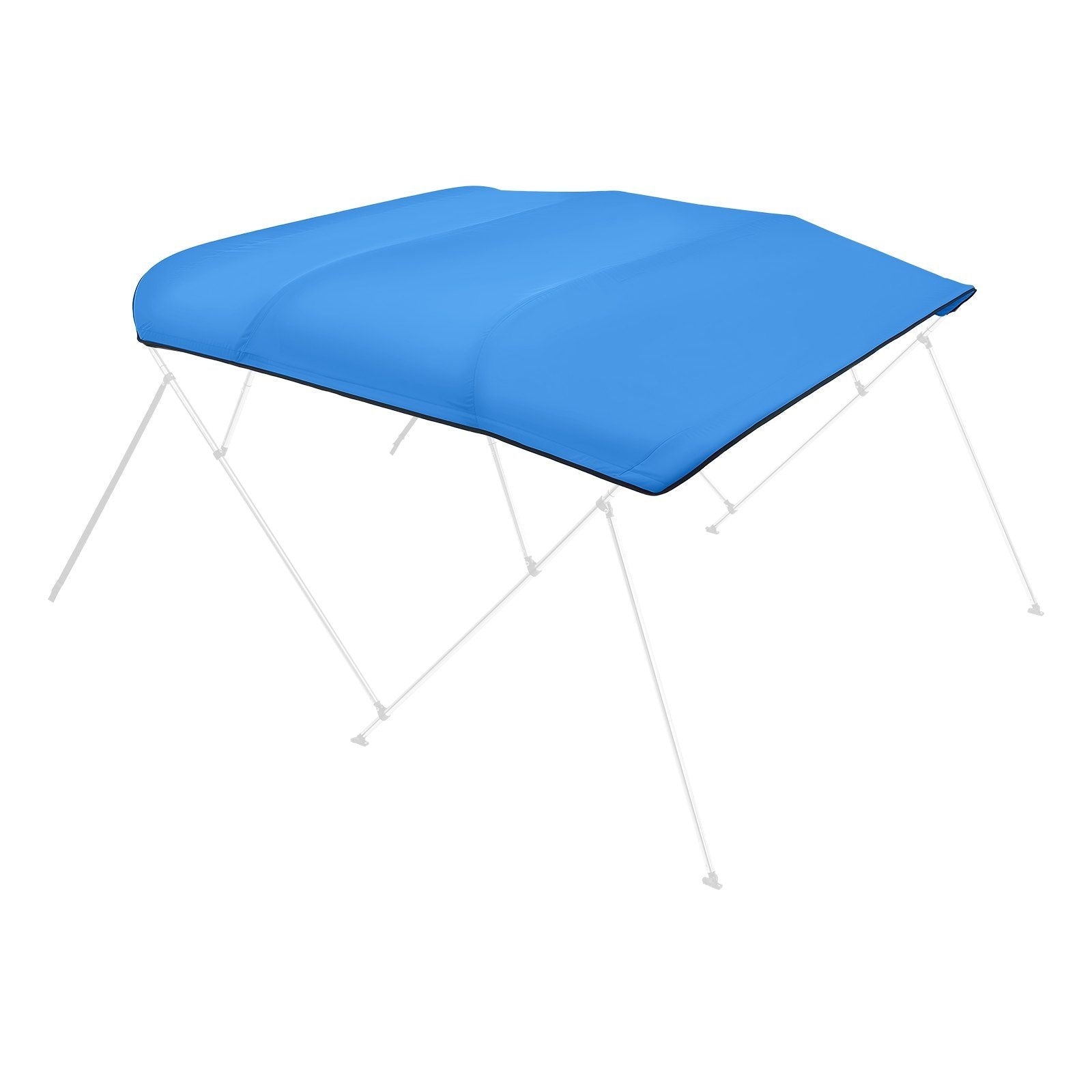 4 Bow Bimini Top Replacement Cover, 2440 mm Long, Durable 600D Marine Grade Waterproof Sun Shade Boat Canopy V952-CYZYPDPTHJ96U4ST1001V0