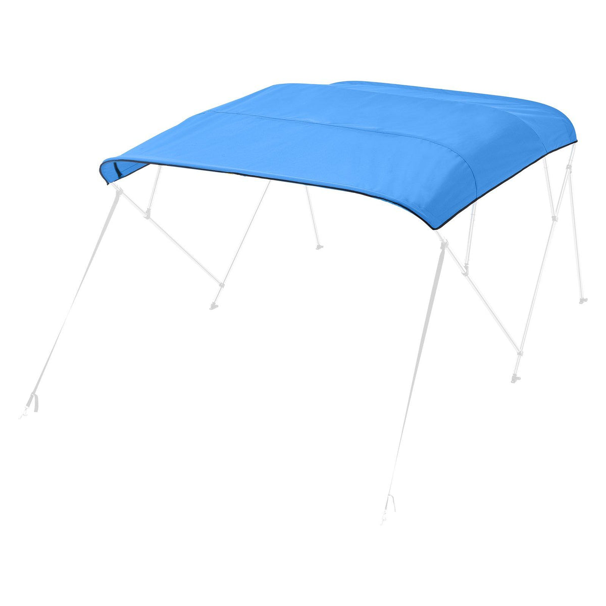 4 Bow Bimini Top Replacement Cover, 2440 mm Long, Durable 600D Marine Grade Waterproof Sun Shade Boat Canopy V952-CYZYPDPTHJ96U4ST1001V0