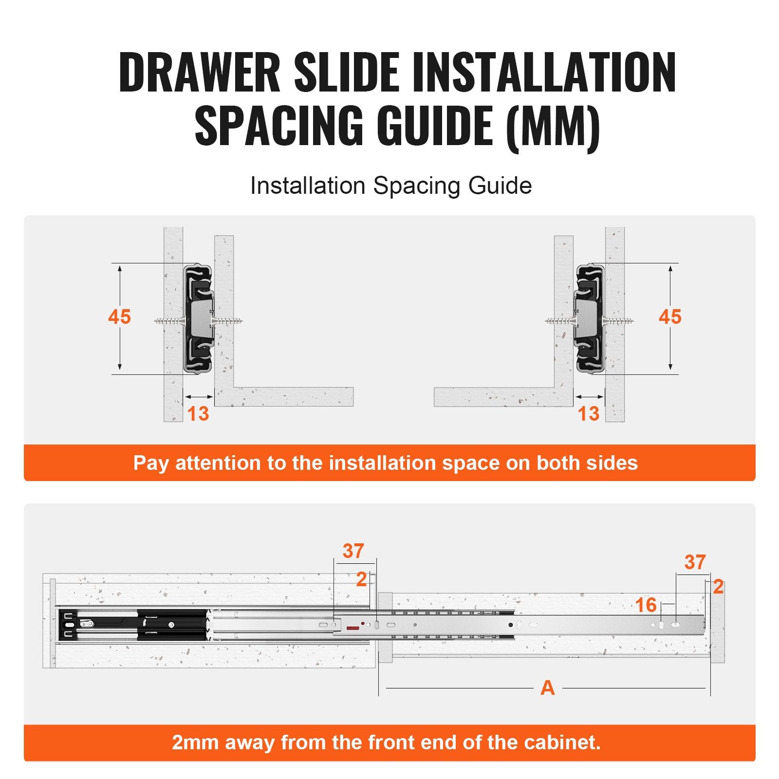 10 Pairs of 558.8mm Drawer Slides Side Mount Rails, Heavy Duty Full Extension Steel Track, Soft-Close V952-CZCJCTDG100L9P7WTV0