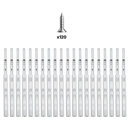 Drawer Slides, 18 inch, 10 Pairs Full Extension Ball Bearing Cabinet Rails, 100 LB Load Capacity Heavy Duty V952-CZCJCTDG100LPFFRWV0