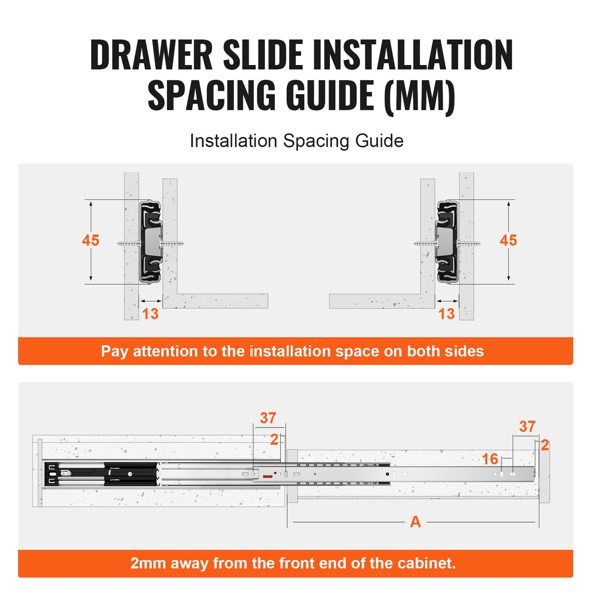 6 Pairs of 457.2mm Drawer Slides Side Mount Rails, Heavy Duty Full Extension Steel Track, Soft-Close V952-CZCJCTDG100LPTUBQV0