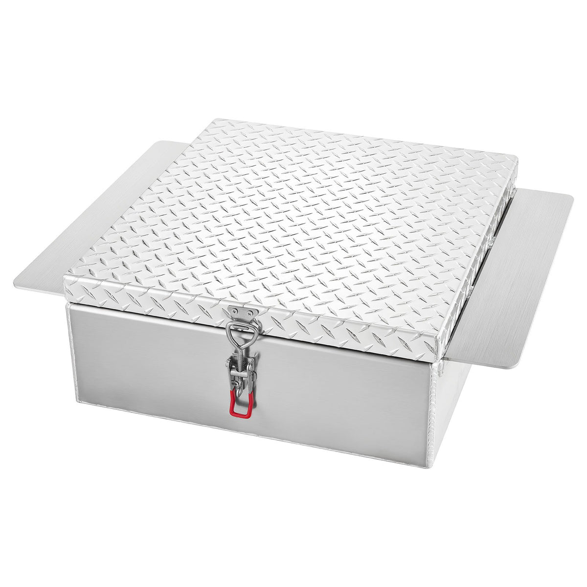 Truck Bed Tool Box, Heavy Duty Aluminum Tool Box with Diamond Plate, Storage Toolbox Chest Organizer Supports V952-CZGJX22INCHYB90W5001V0