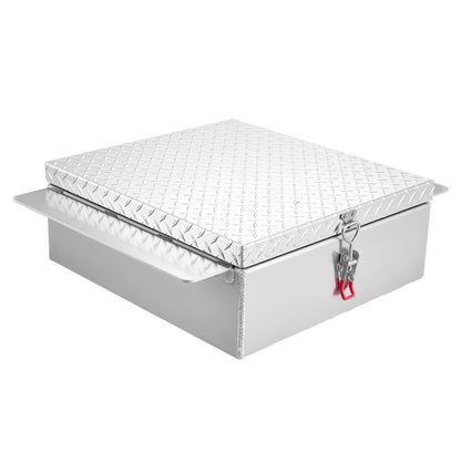 Truck Bed Tool Box, Heavy Duty Aluminum Tool Box with Diamond Plate, Storage Toolbox Chest Organizer Supports V952-CZGJX22INCHYB90W5001V0