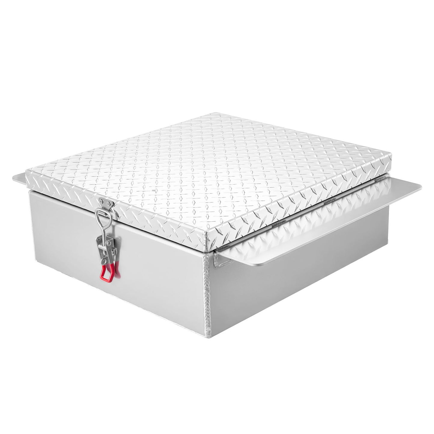 Truck Bed Tool Box, Heavy Duty Aluminum Tool Box with Diamond Plate, Storage Toolbox Chest Organizer Supports V952-CZGJX22INCHYB90W5001V0