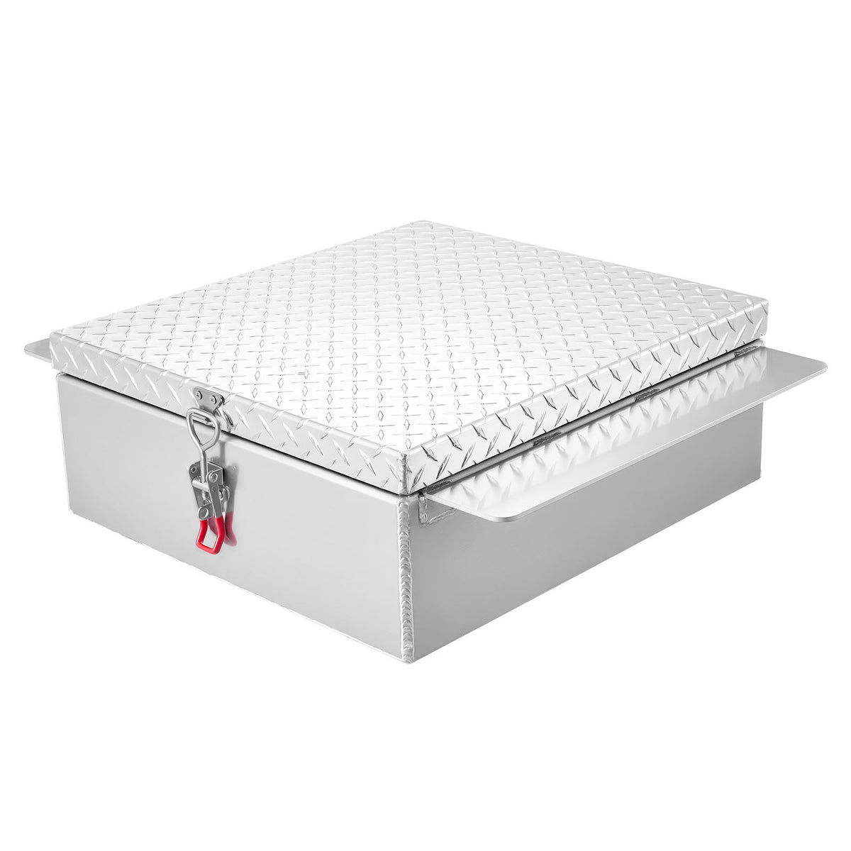Truck Bed Tool Box, Heavy Duty Aluminum Tool Box with Diamond Plate, Storage Toolbox Chest Organizer Supports V952-CZGJX22INCHYB90W5001V0