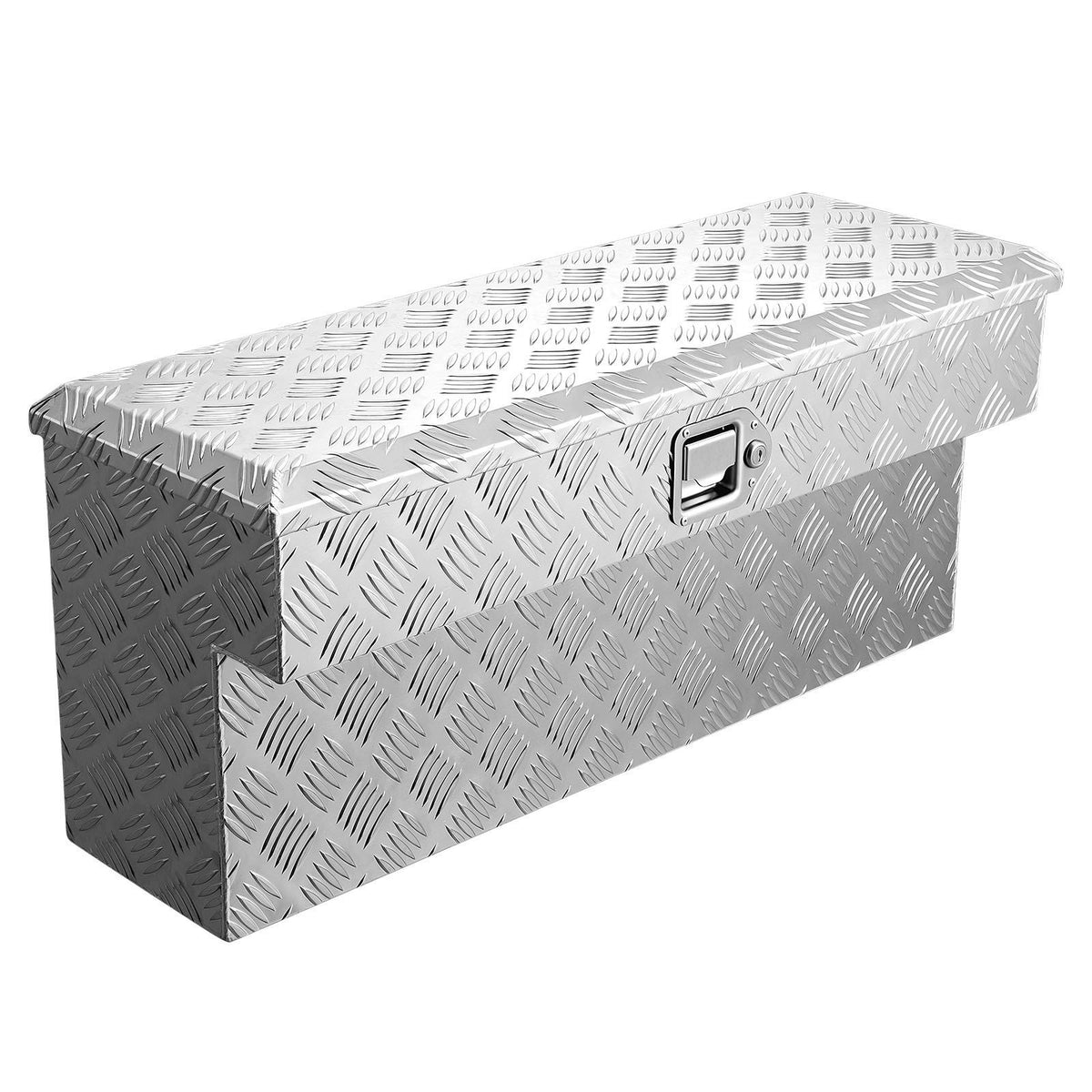Truck Bed Tool Box, Heavy Duty Aluminum Tool Box with Tread Patterns, Storage Toolbox Chest Organizer with V952-CZGJX33INCHY6ZBO7001V0