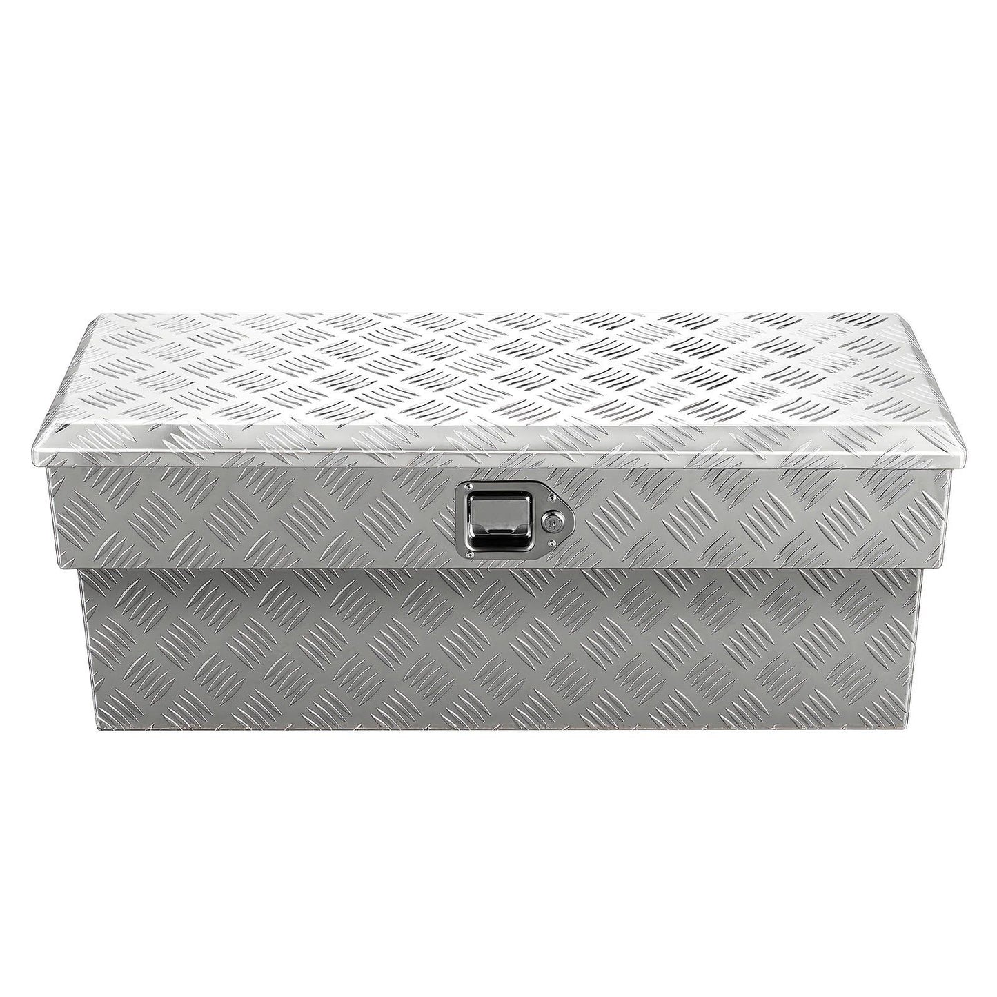 Truck Bed Tool Box, Heavy Duty Aluminum Tool Box with Tread Patterns, Storage Toolbox Chest Organizer with V952-CZGJX33INCHY6ZBO7001V0