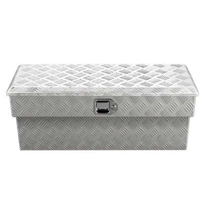 Truck Bed Tool Box, Heavy Duty Aluminum Tool Box with Tread Patterns, Storage Toolbox Chest Organizer with V952-CZGJX33INCHY6ZBO7001V0