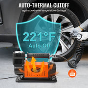 12V Air Compressor Heavy Duty 150PSI Offroad Air Compressor Portable Truck Tire Inflator 6.0CFM Air Pump for V952-CZKQ12V150PSIOQUPV9