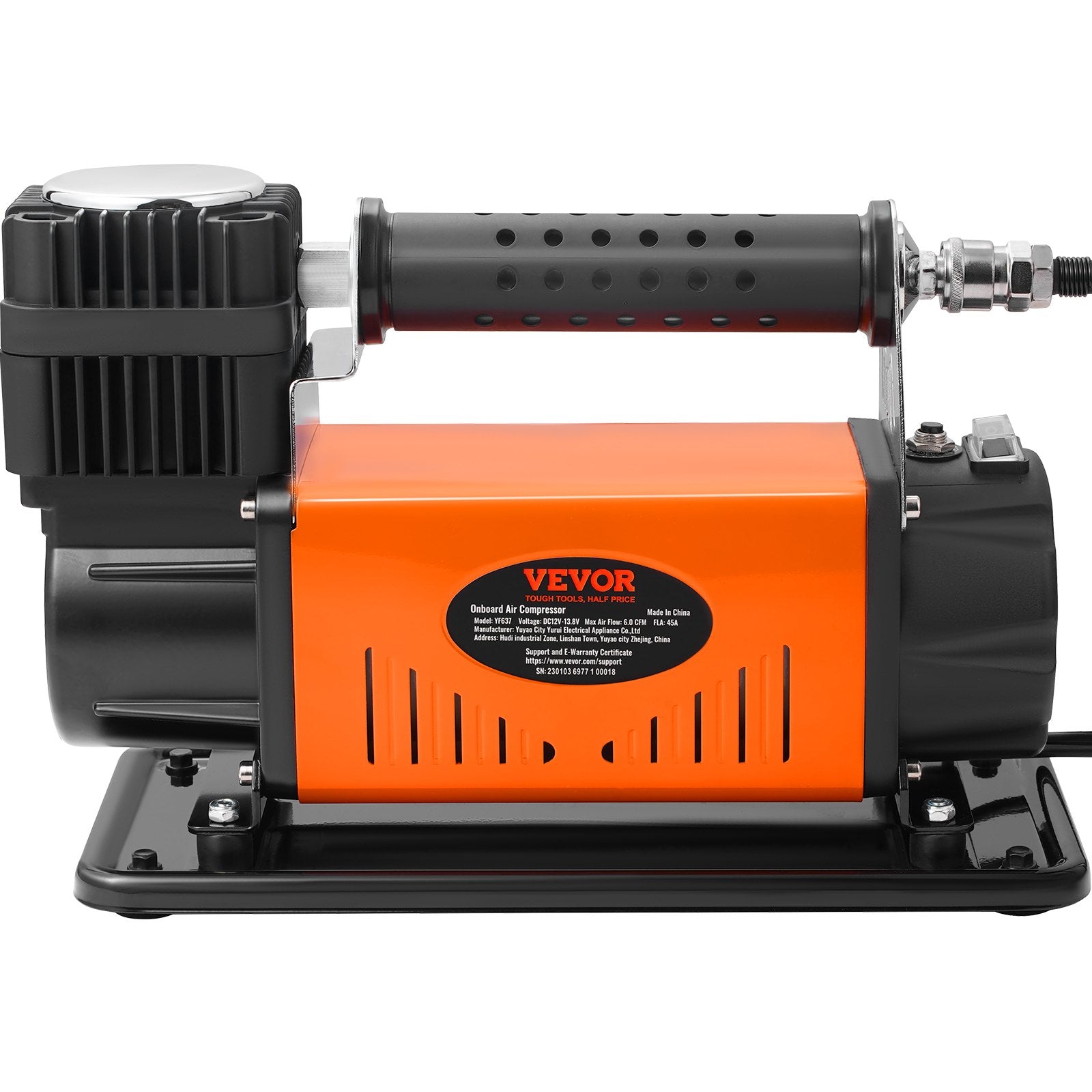 12V Air Compressor Heavy Duty 150PSI Offroad Air Compressor Portable Truck Tire Inflator 6.0CFM Air Pump for V952-CZKQ12V150PSIOQUPV9