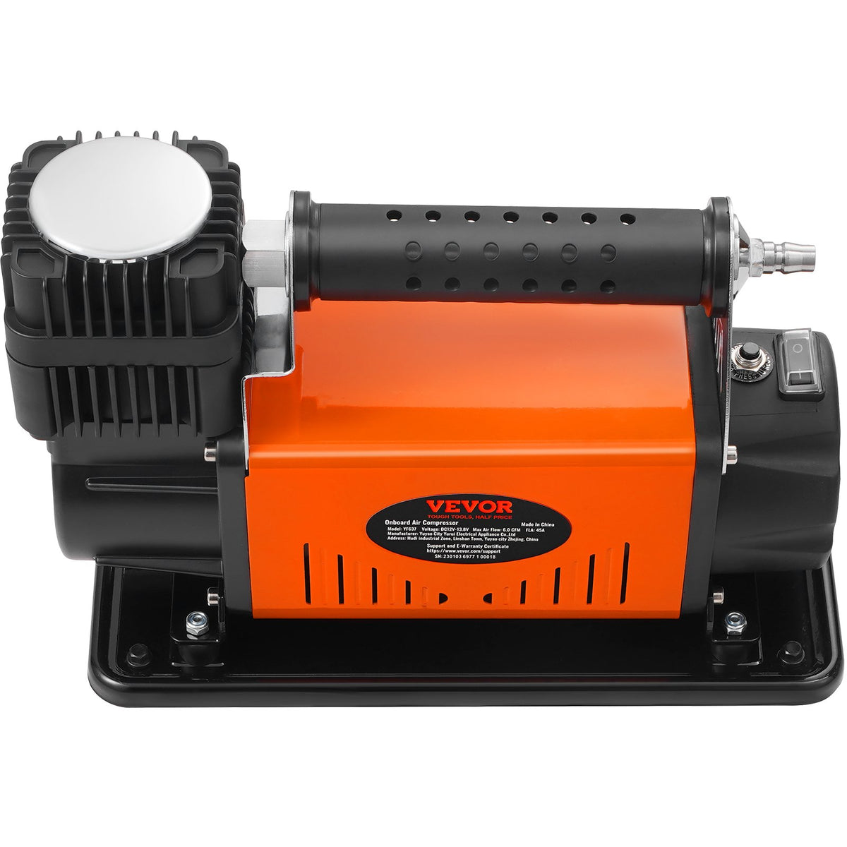 12V Air Compressor Heavy Duty 150PSI Offroad Air Compressor Portable Truck Tire Inflator 6.0CFM Air Pump for V952-CZKQ12V150PSIOQUPV9