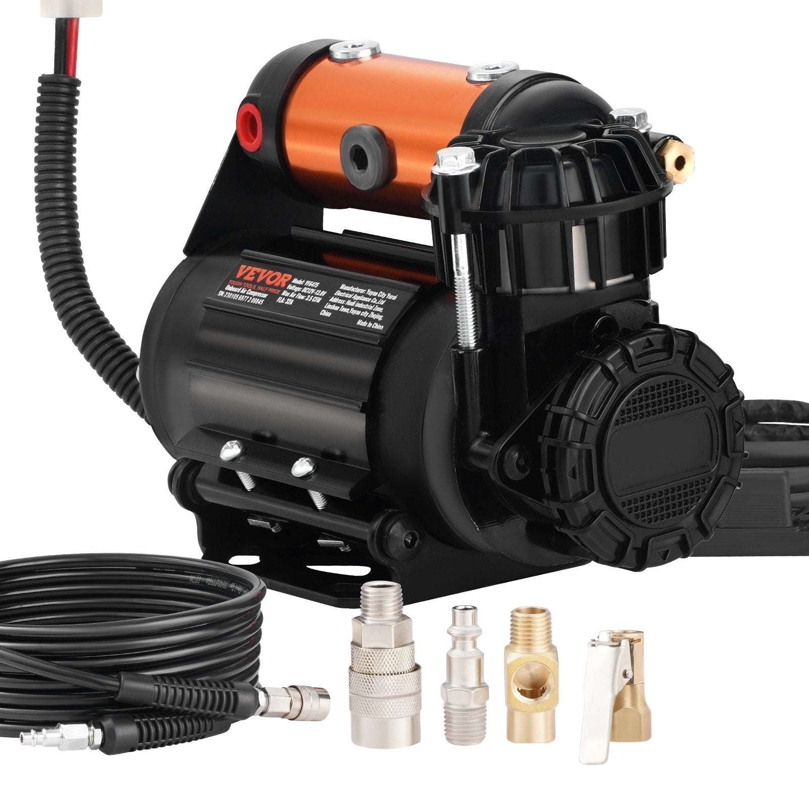 Onboard Air Compressor Kit 150PSI Offroad Air Compressor Portable Tire Inflator Heavy Duty 3.5CFM Air Pump V952-CZKQYSJZLDYBDHPZBV9