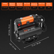 Onboard Air Compressor Kit 150PSI Offroad Air Compressor Portable Tire Inflator Heavy Duty 3.5CFM Air Pump V952-CZKQYSJZLDYBDHPZBV9