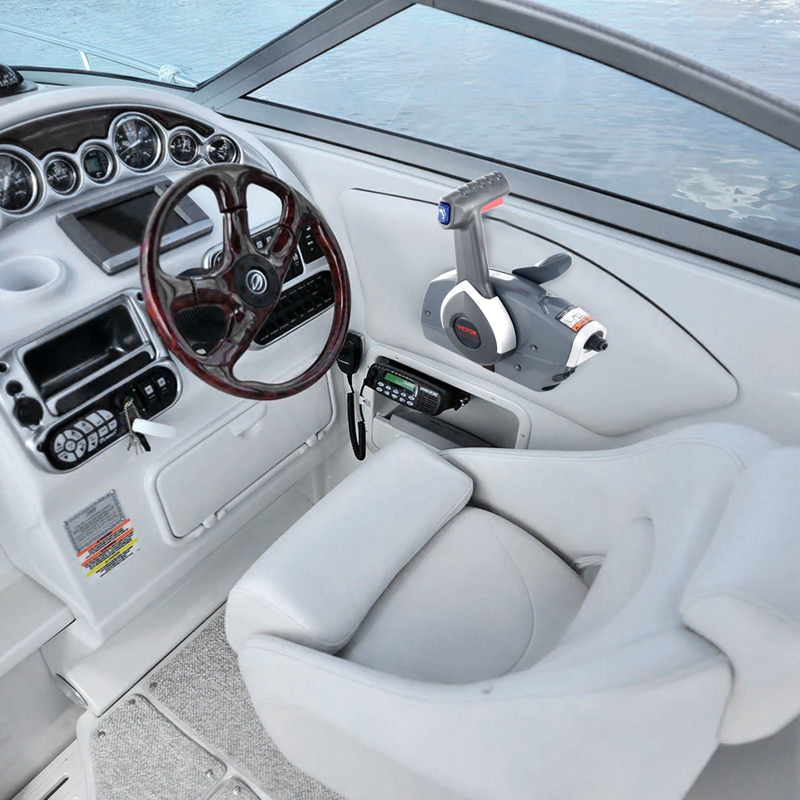 Boat Throttle Control, 5006180 Side-Mounted Outboard Remote Control Box for Evinrude Johnson, Marine Throttle V952-CZSCYMKZQEVIMZ0MCV9