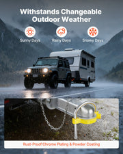 Trailer Hitch Lock Kit, Fits for 46 mm, 50.8 mm, 58.7 mm Couplers, Heavy-Duty Anti-Theft Trailer Ball Lock V952-CZSOHSDUX178O5DO4001V0