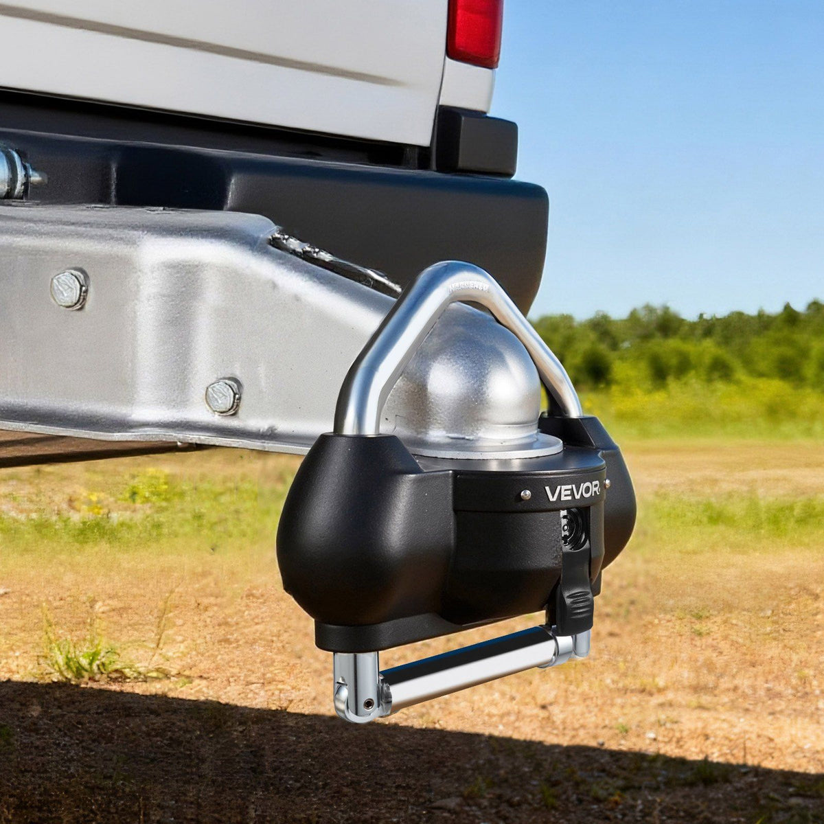Trailer Hitch Lock, Fits for 46 mm, 50.8 mm, 58.7 mm Couplers, Heavy-Duty Anti-Theft Trailer Ball Lock with 3 V952-CZSOHSDUX178UREEZ001V0