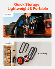 Kayak Cart, 68.0 kg Load Capacity, Stand Up Paddle Board Trolley with 25.4 cm Solid Rubber Tires & V952-CZSPHTTC10INP1Q50001V0