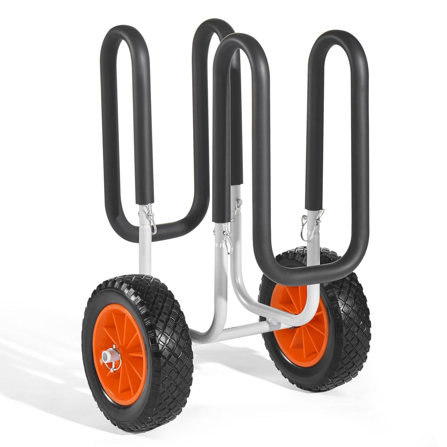 Kayak Cart, 68.0 kg Load Capacity, Stand Up Paddle Board Trolley with 25.4 cm Solid Rubber Tires & V952-CZSPHTTC10INP1Q50001V0