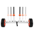 Kayak Cart, 104 kg Load Capacity, Canoe Cart Dolly with 25.4 cm Solid PU Tires & Kickstand, Assembles & V952-CZSPHTTC10INTL5QS001V0