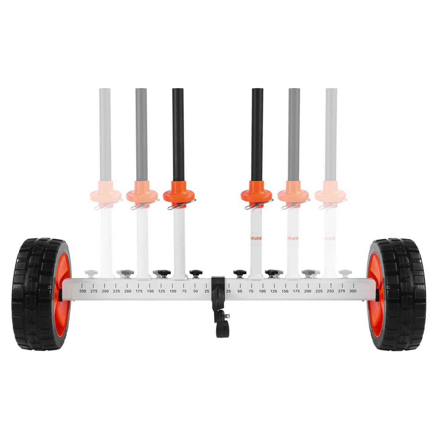 Kayak Cart, 104 kg Load Capacity, Canoe Cart Dolly with 25.4 cm Solid PU Tires & Kickstand, Assembles & V952-CZSPHTTC10INTL5QS001V0