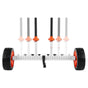 Kayak Cart, 104 kg Load Capacity, Canoe Cart Dolly with 25.4 cm Solid PU Tires & Kickstand, Assembles & V952-CZSPHTTC10INTL5QS001V0