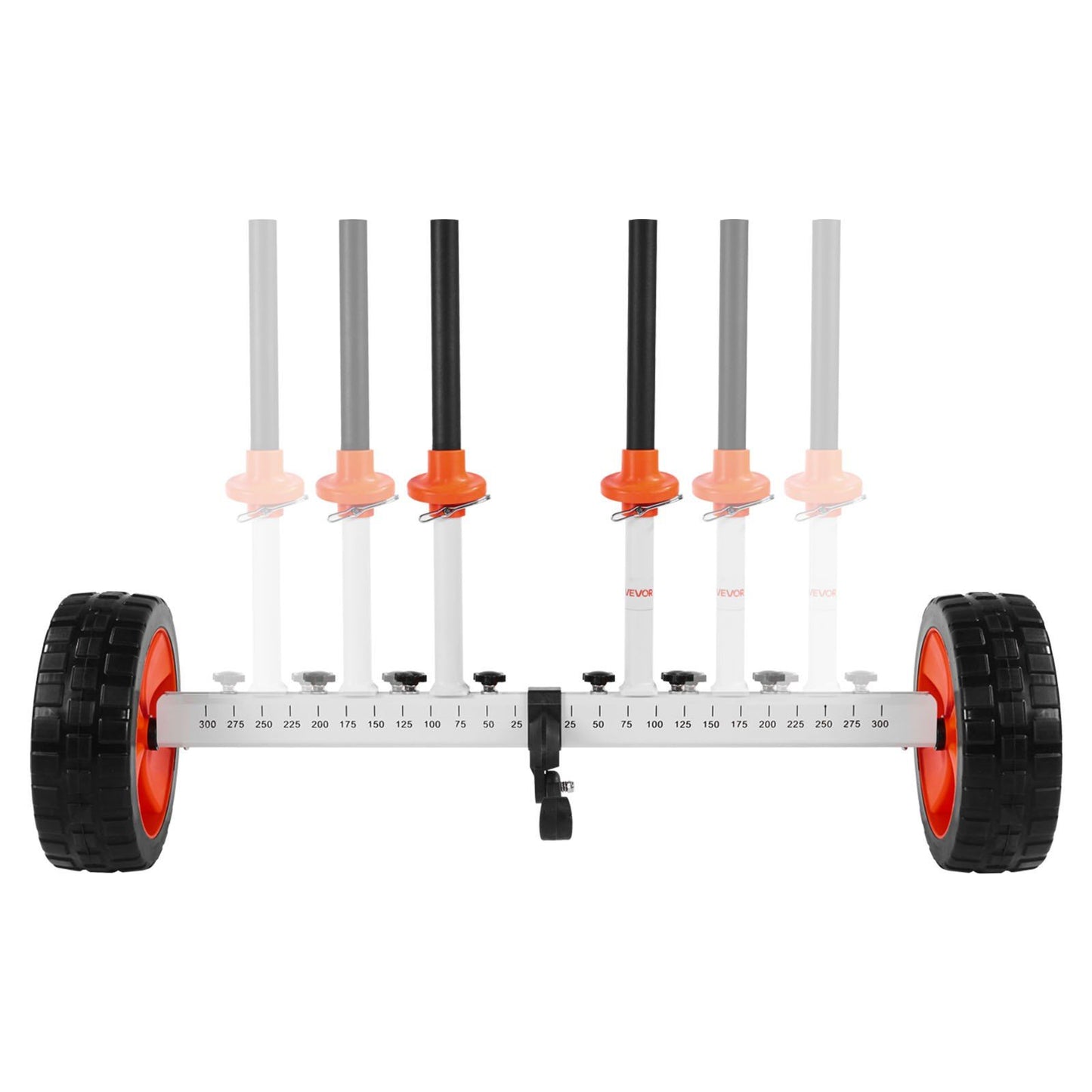 Kayak Cart, 104 kg Load Capacity, Canoe Cart Dolly with 25.4 cm Solid PU Tires & Kickstand, Assembles & V952-CZSPHTTC10INTL5QS001V0