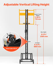 Drywall Lift, Heavy-Duty 68 kg Sheetrock Hoist for Wall Installation, One Person Drywall Installation, V952-CZSSJHS150LB9KSBM001V0
