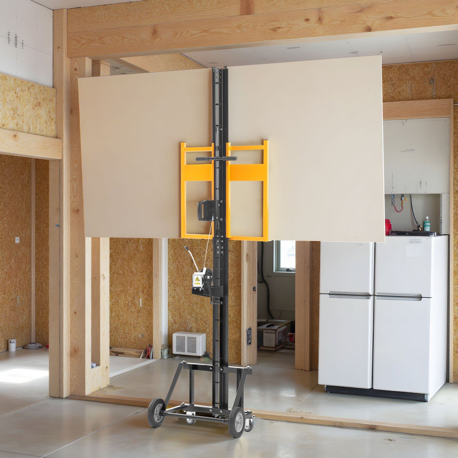 Drywall Lift, Heavy-Duty 68 kg Sheetrock Hoist for Wall Installation, One Person Drywall Installation, V952-CZSSJHS150LB9KSBM001V0