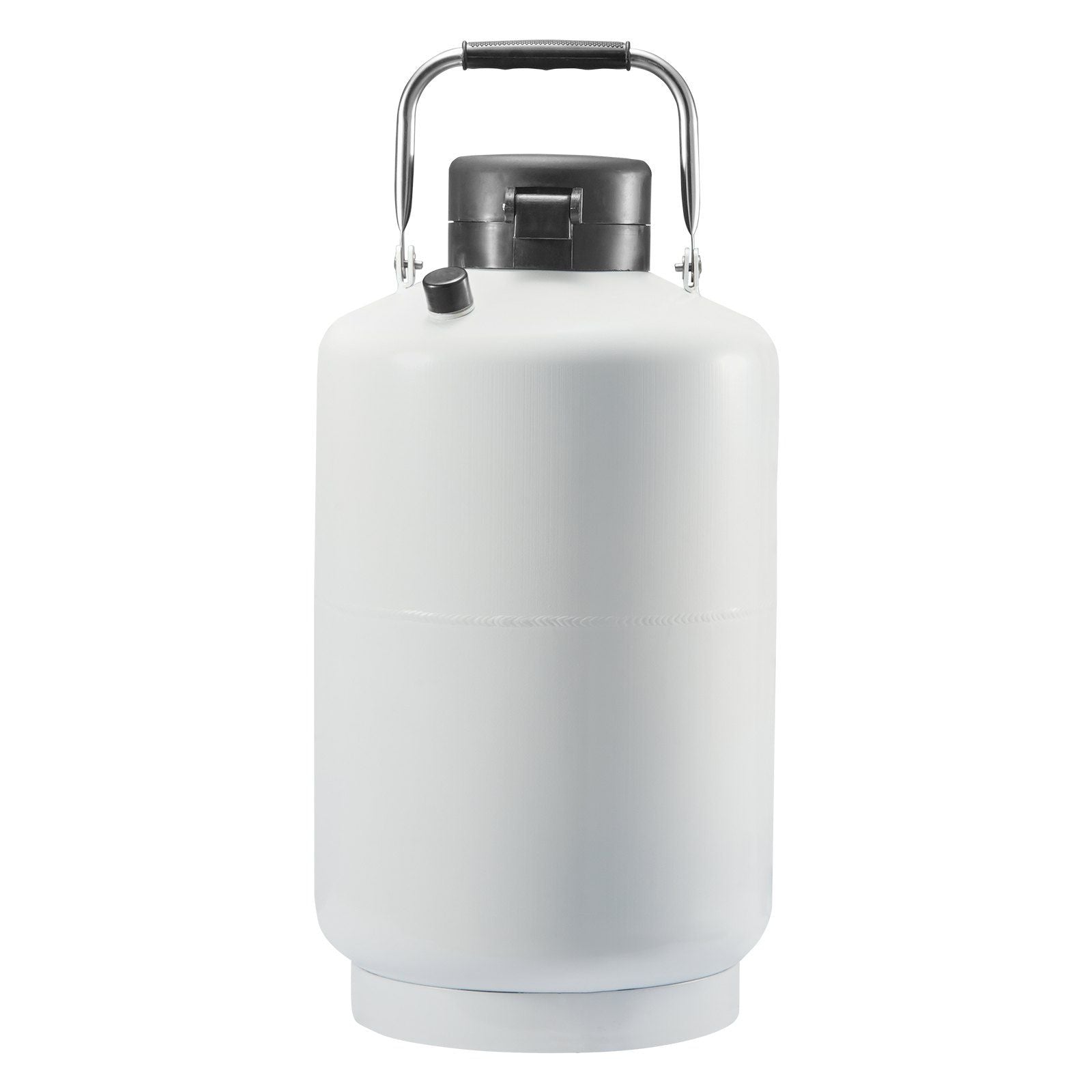 Liquid Nitrogen Tank, 10 L Aluminum Alloy Liquid Nitrogen Container, LN2 Tank Dewar with 6 Canisters and V952-CZXYDG10L000IEX2HV0