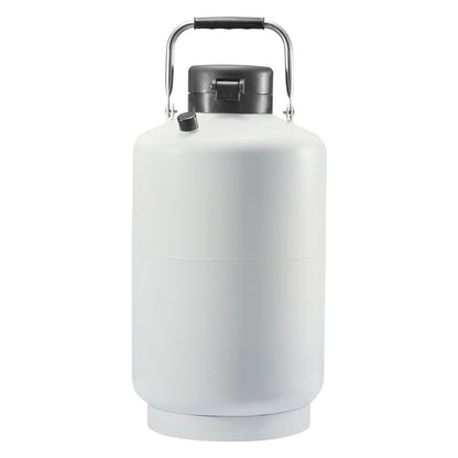 Liquid Nitrogen Tank, 10 L Aluminum Alloy Liquid Nitrogen Container, LN2 Tank Dewar with 6 Canisters and V952-CZXYDG10L000IEX2HV0