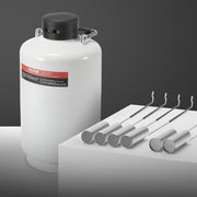 Liquid Nitrogen Tank, 10 L Aluminum Alloy Liquid Nitrogen Container, LN2 Tank Dewar with 6 Canisters and V952-CZXYDG10L000IEX2HV0