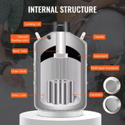 Liquid Nitrogen Tank, 20 L Aluminum Alloy Liquid Nitrogen Container, LN2 Tank Dewar with 6 Canisters and V952-CZXYDG20L000J251UV0