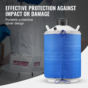 Liquid Nitrogen Tank, 20 L Aluminum Alloy Liquid Nitrogen Container, LN2 Tank Dewar with 6 Canisters and V952-CZXYDG20L000J251UV0
