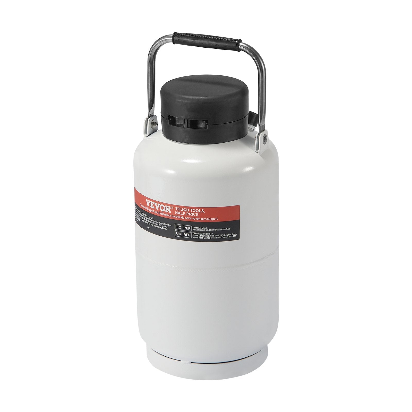 Liquid Nitrogen Tank, 3 L Aluminum Alloy Liquid Nitrogen Container, LN2 Tank Dewar with 6 Canisters and Carry V952-CZXYDG3L0000R0BDWV0