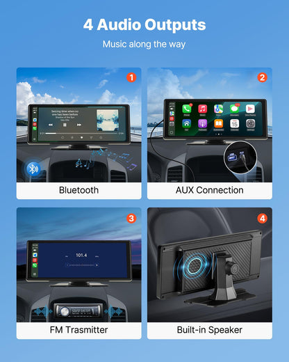 Car Stereo Radio CarPlay Touchscreen 254 mm Apple Android Auto Bluetooth V952-CZZKP10INCHBWKF1U001V9