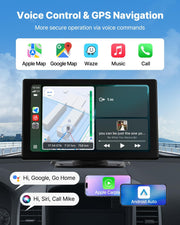 Wireless Car Stereo, 228.6mm HD Portable Radio Touch Screen with Apple CarPlay and Android Auto, CarPlay V952-CZZKP9INCHDQGMM4X001V9