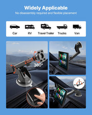 Wireless Car Stereo, 228.6mm HD Portable Radio Touch Screen with Apple CarPlay and Android Auto, CarPlay V952-CZZKP9INCHDQGMM4X001V9