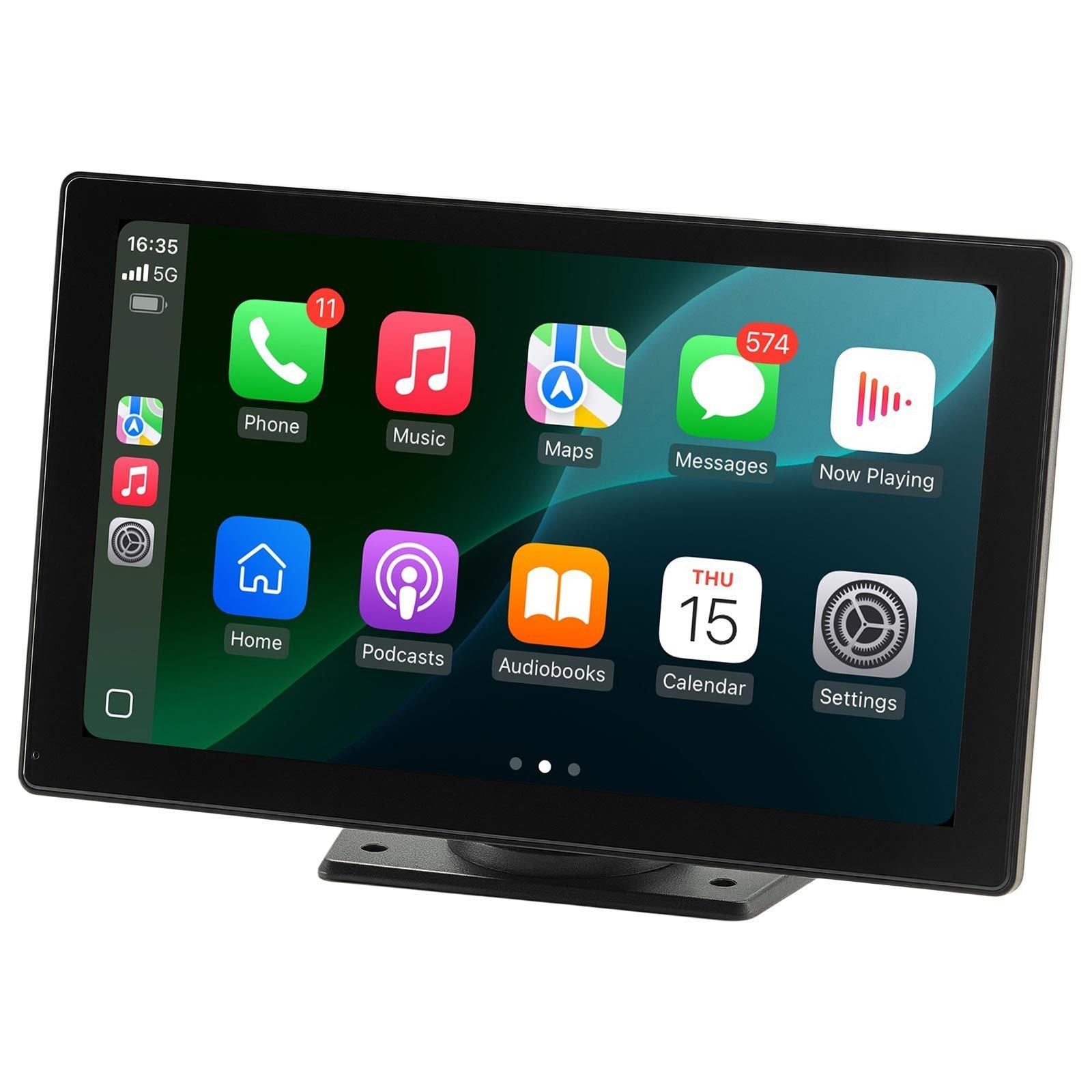 Wireless Car Stereo, 228.6mm HD Portable Radio Touch Screen with Apple CarPlay and Android Auto, CarPlay V952-CZZKP9INCHDQGMM4X001V9