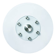 76.8 cm Glass Lazy Susan Turntable, Tempered Glass Dining Table Centerpiece with 6 Rotating Wheels, 360 V952-CZZP30YCBLTMNYA7MV0