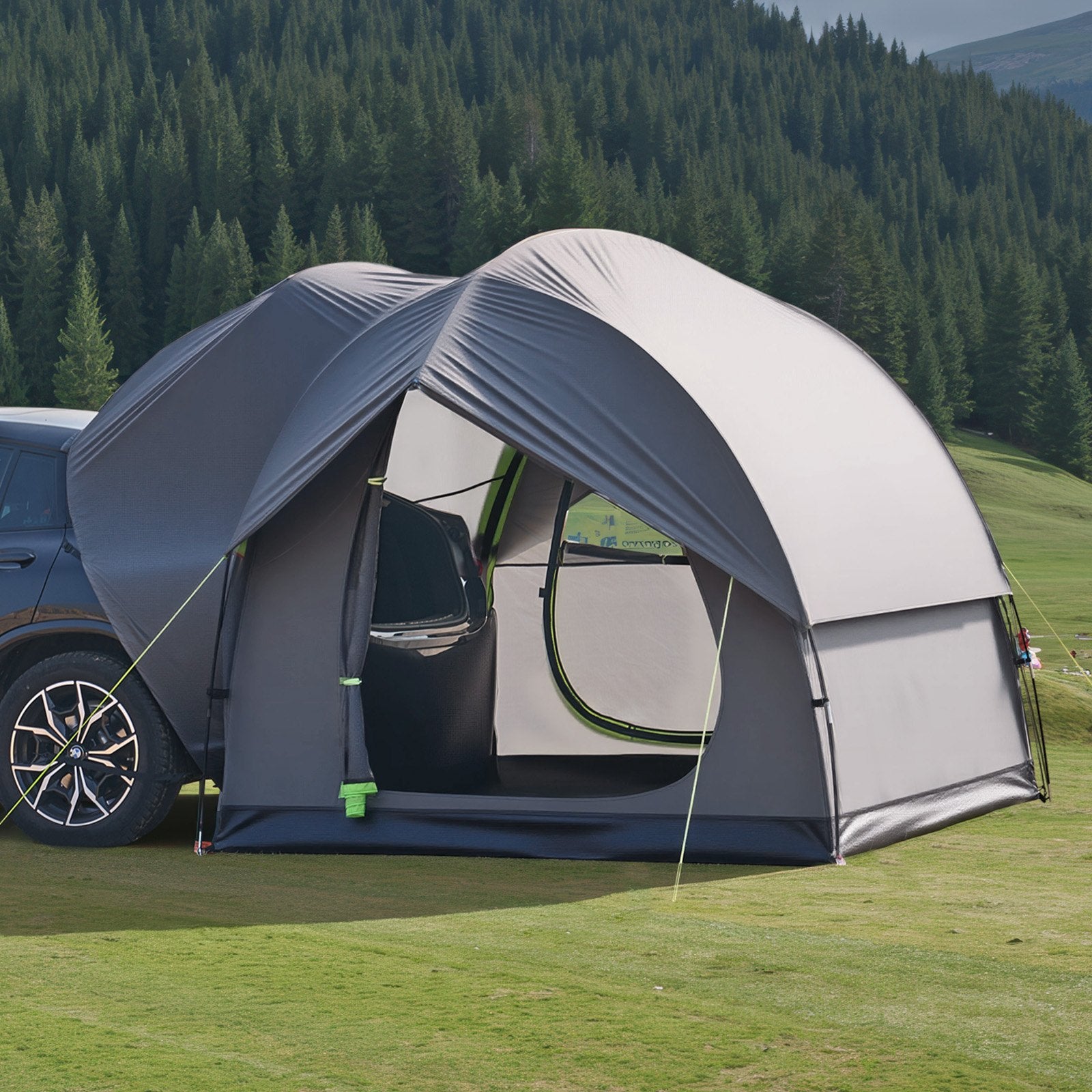 SUV Tent for Camping, 8FT L x 8FT W, Waterproof PU2000mm Spacious Double Layer Design for 5-8 Person, SUV V952-CZZPCHK88FT03MD8MV0