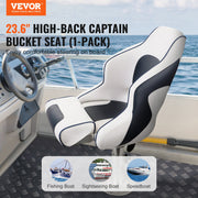 Captain Bucket Seat Boat Seat, Flip Up Boat Seat, with Thickened Sponge Padding, Flip-up Bolster Boat Captain V952-CZZYZDFZKFZ07OY7ZV0