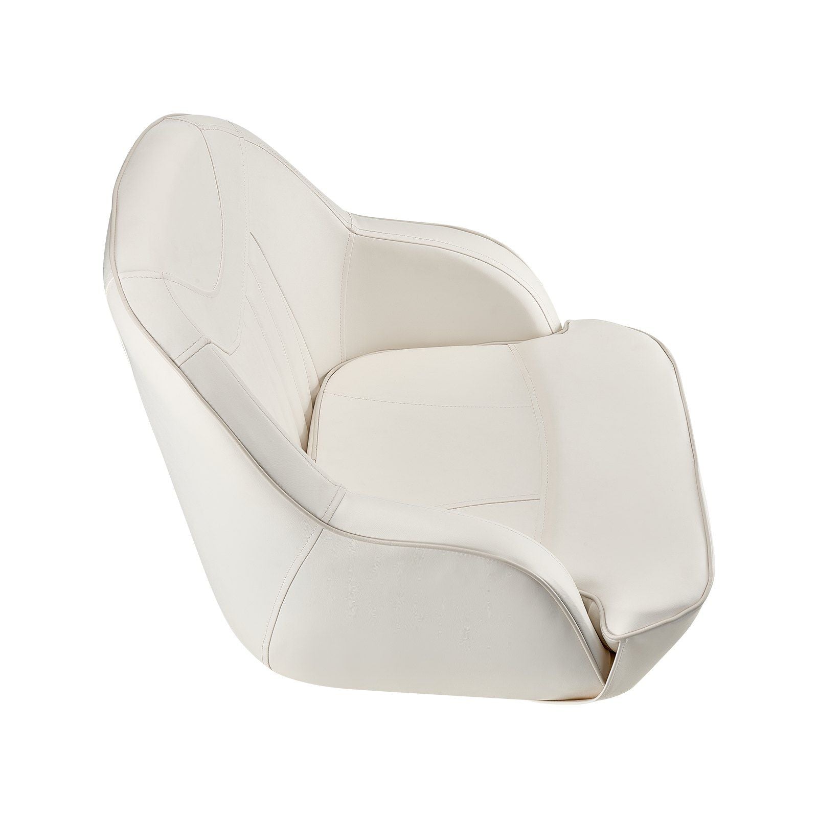 Boat Seat, Low Backrest, Boat Seat Captain Bucket Seat with Thickened Sponge Cushion & Waterproof PVC V952-CZZYZDWFZBSBJKGMK001V0